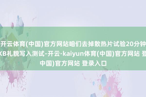 开云体育(中国)官方网站咱们去掉散热片试验20分钟的128KB礼貌写入测试-开云·kaiyun体育(中国)官方网站 登录入口